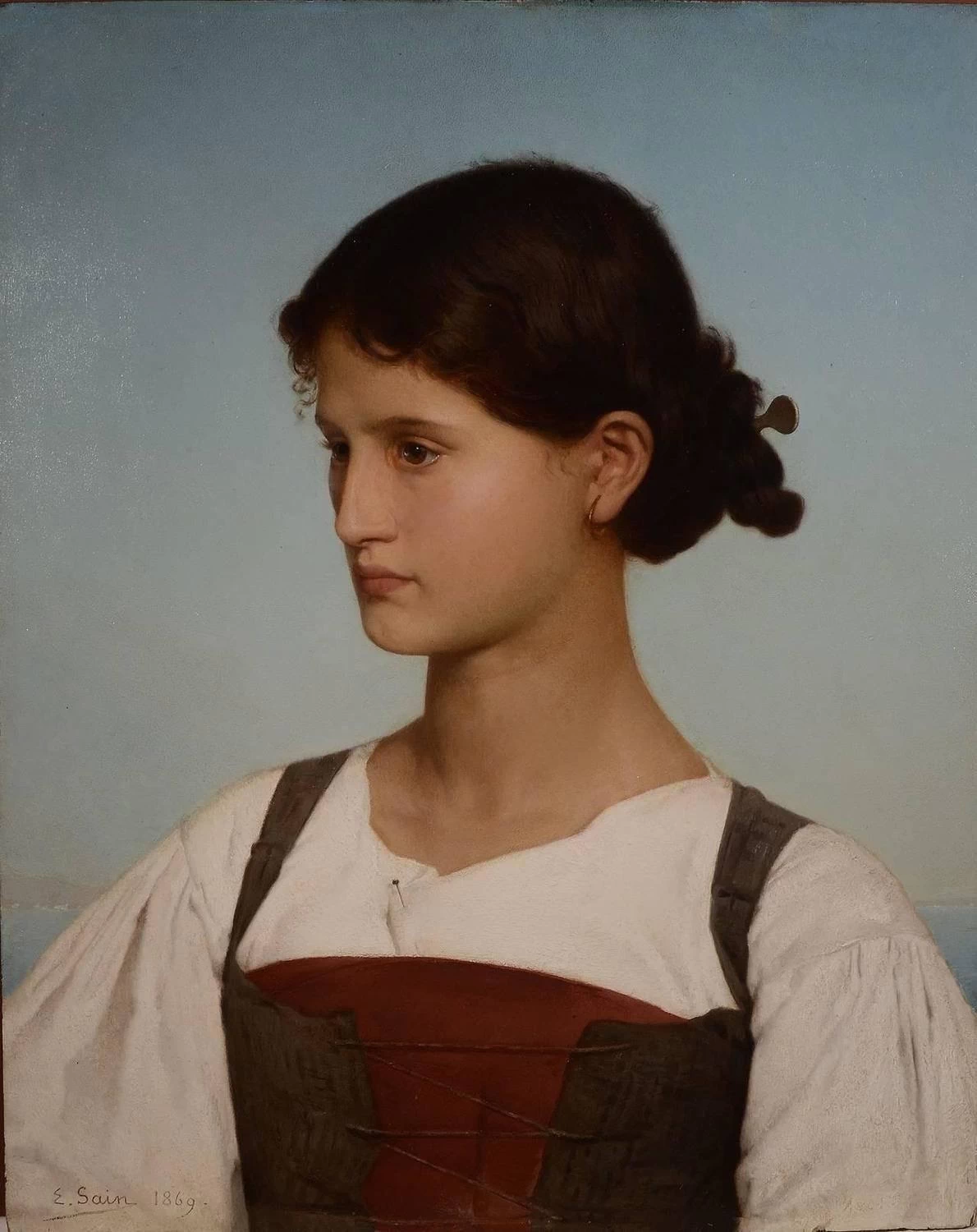 Ritratto di giovane donna di Capri,1869